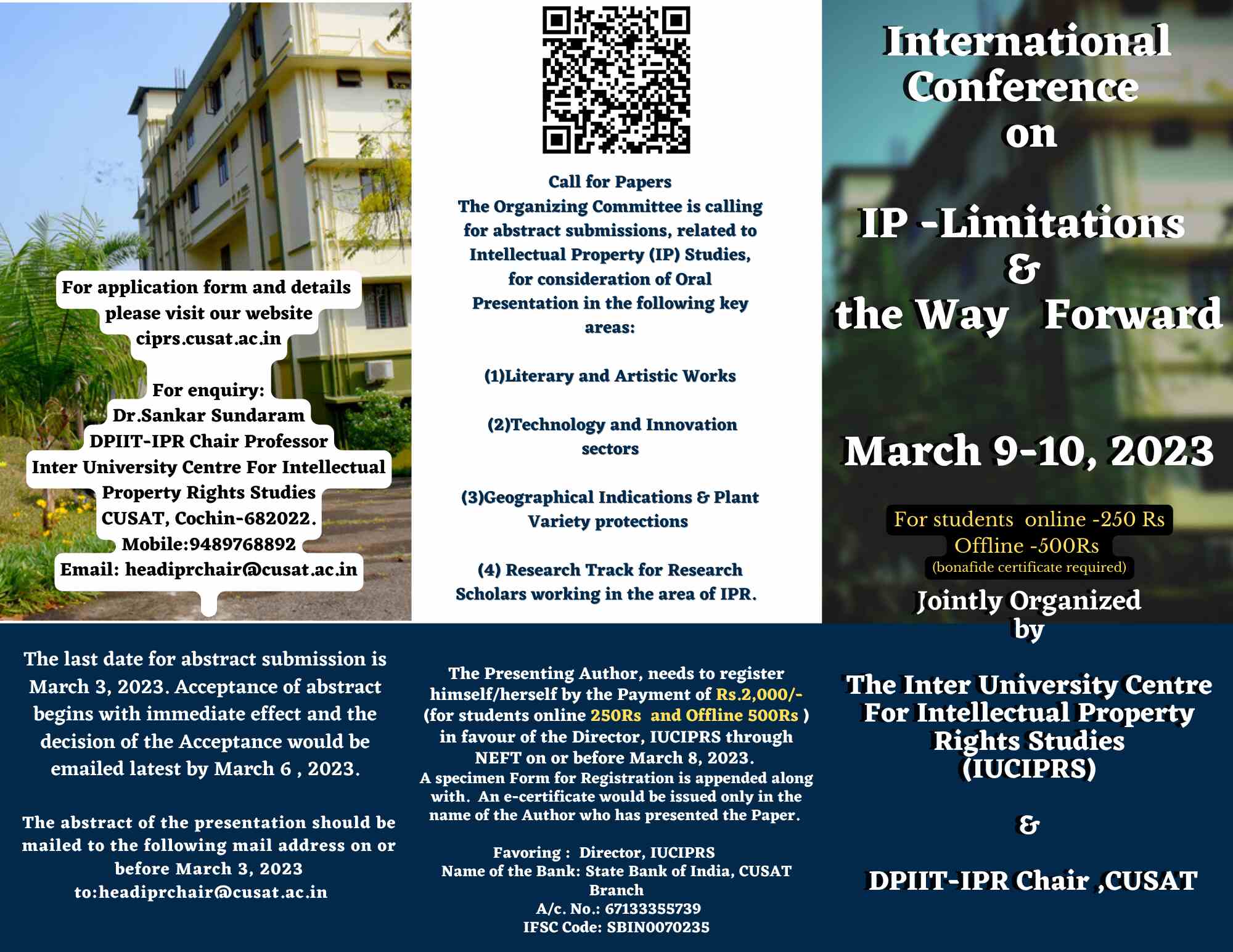 Call for Paper International Conference on IP 2023 Limitations