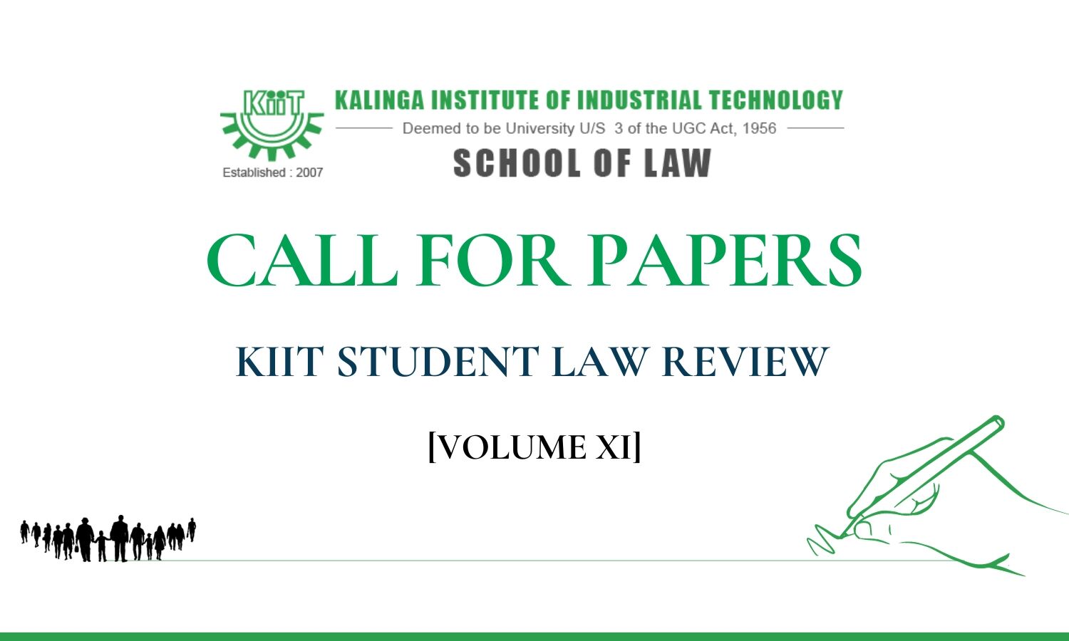 Call For Papers: KIIT Student Law Review Volume XI | KIIT Bhubaneswar ...