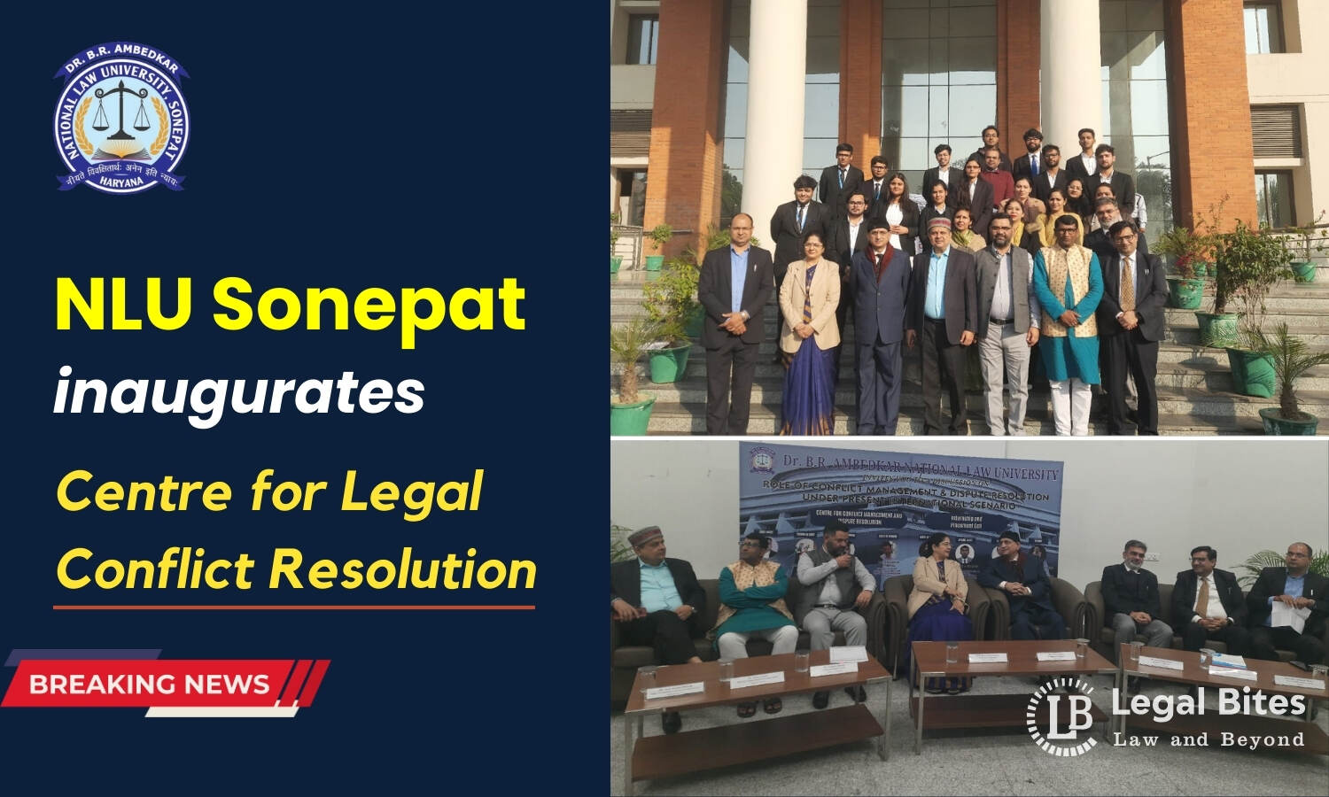 Dr. B. R. Ambedkar National Law University, Sonepat, Spearheads Cutting ...