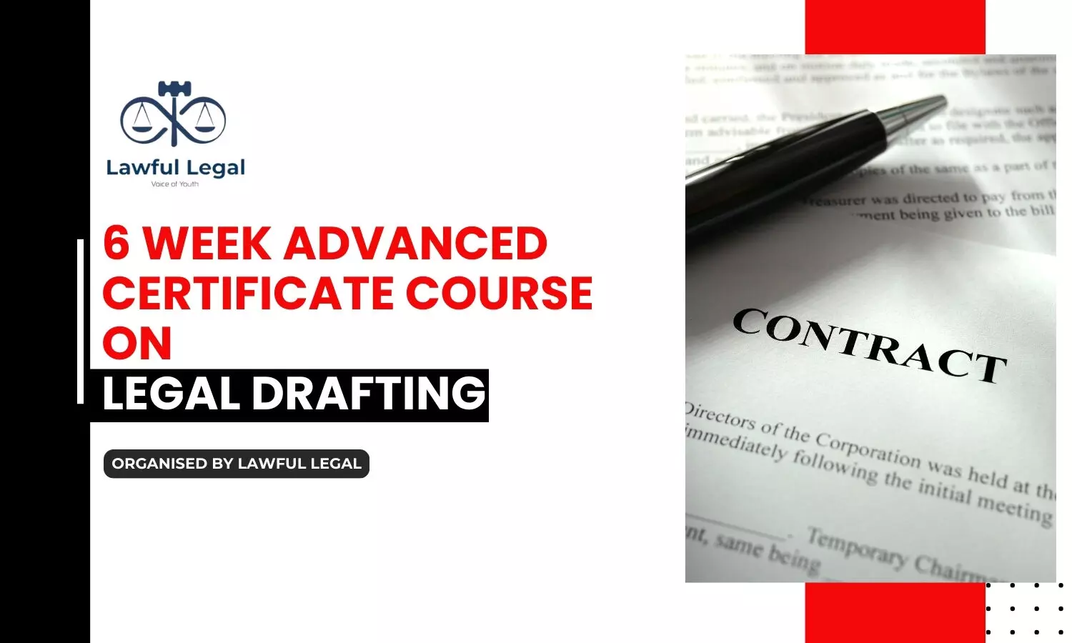 Advanced Certificate Course on Legal Drafting  Lawful Legal