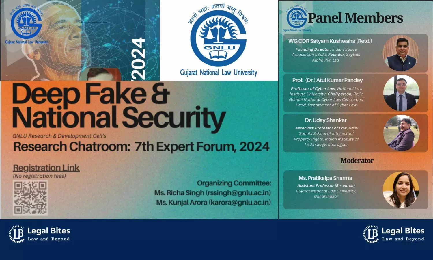 GNLU | 7th Edition of Research Chatroom on Deep Fake & National Security | May 31, 2024