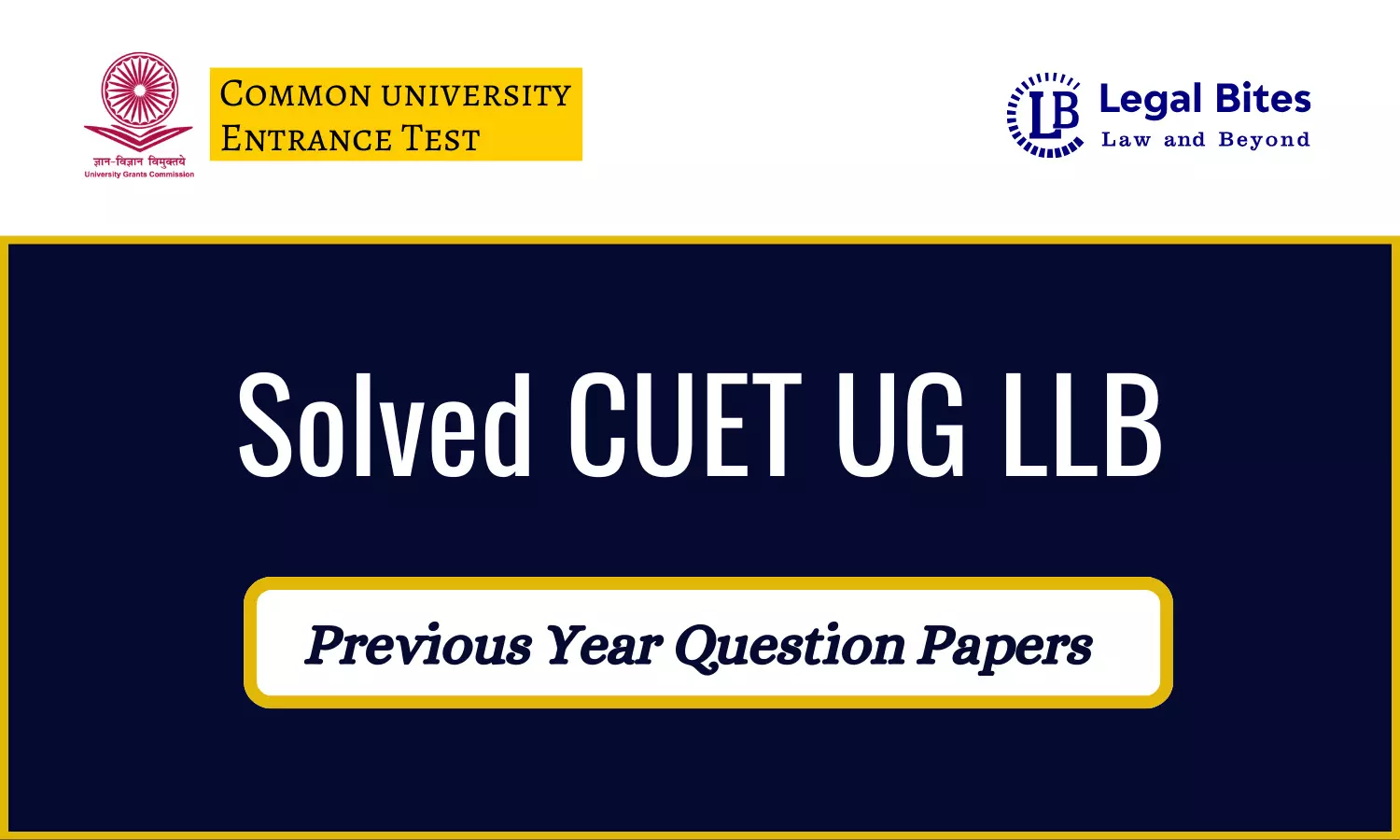 CUET LLB 2024 Solved Paper | CUET LLB Entrance Solved Papers PDF