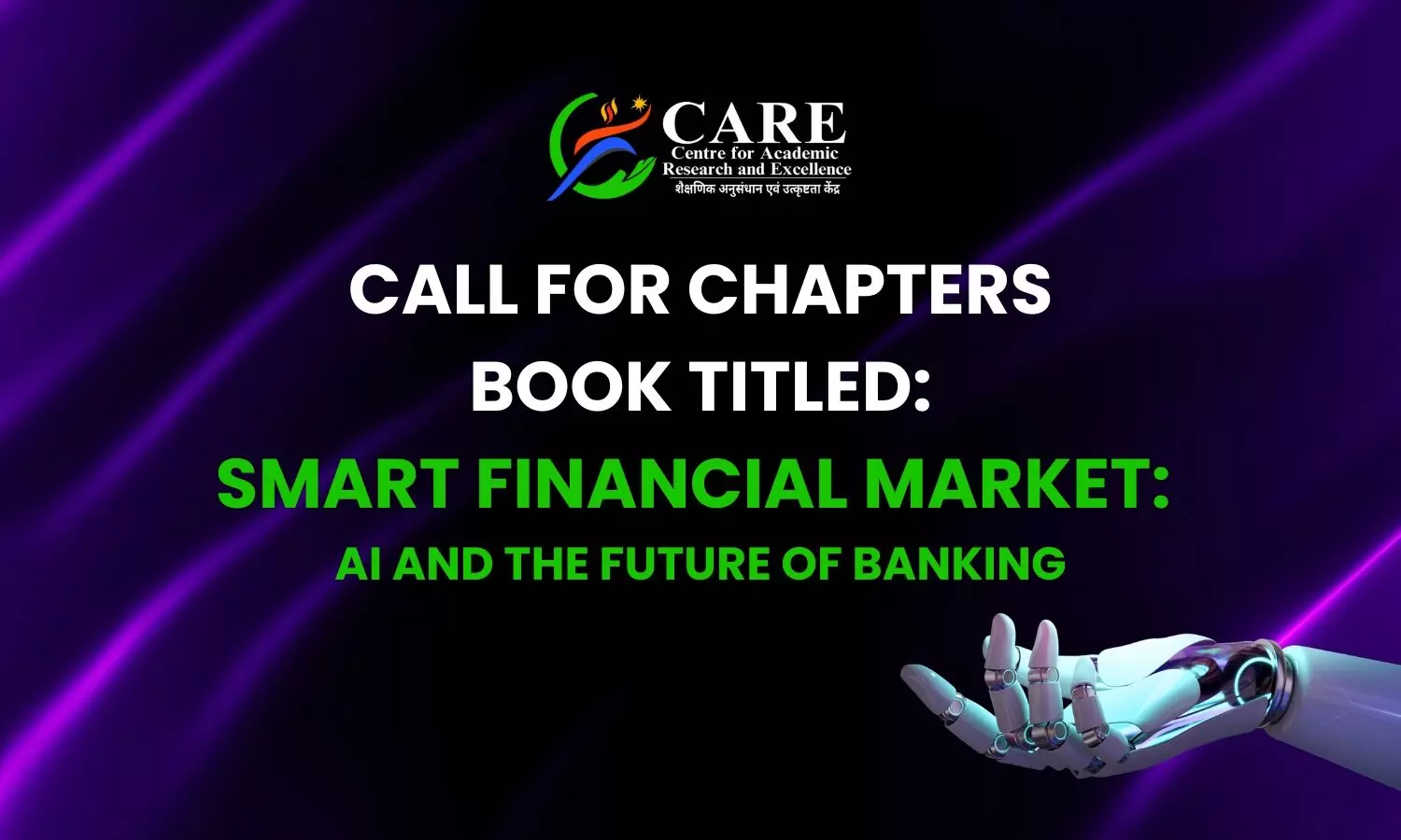 Call For Chapters: Book on Smart Financial Market: AI and Future of Banking | ICARE 2024