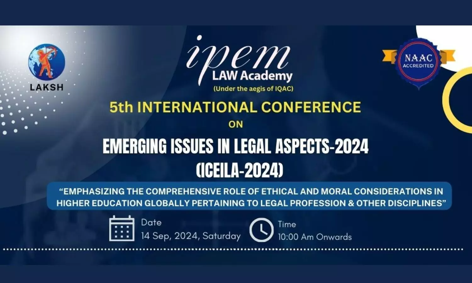 5th International Conference on Emerging Issues in Legal Aspects 2024  IPEM Law Academy