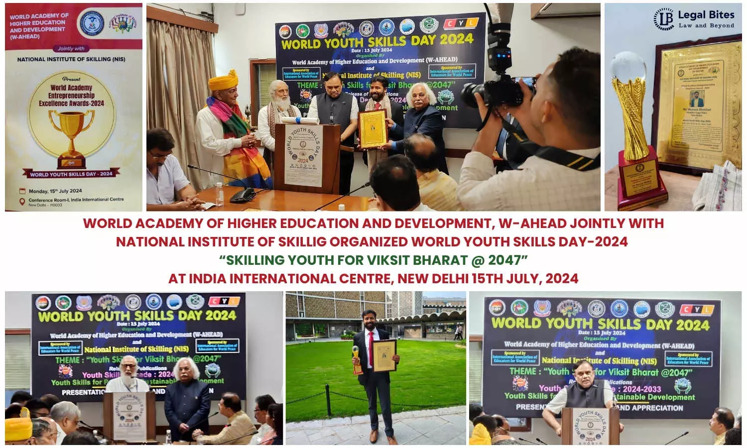World Academy of Higher Education and Development with National Institute of Skilling Celebrating World Youth Skills Day 2024