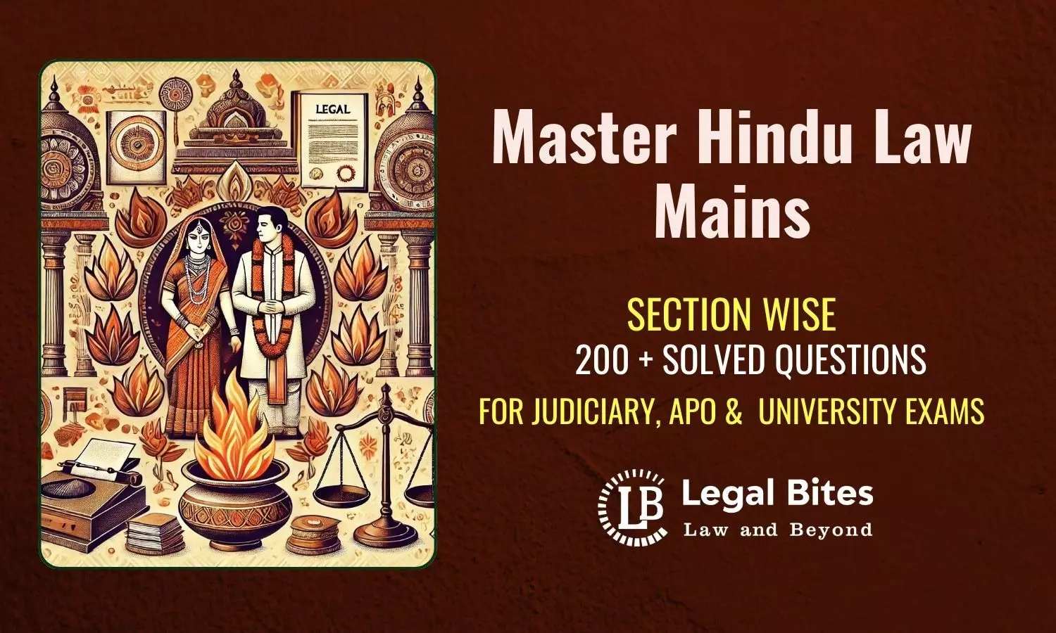 Master Hindu Law Mains: Legal Bites Hindu Law Solved Questions Series for Judiciary, APO & University Exams