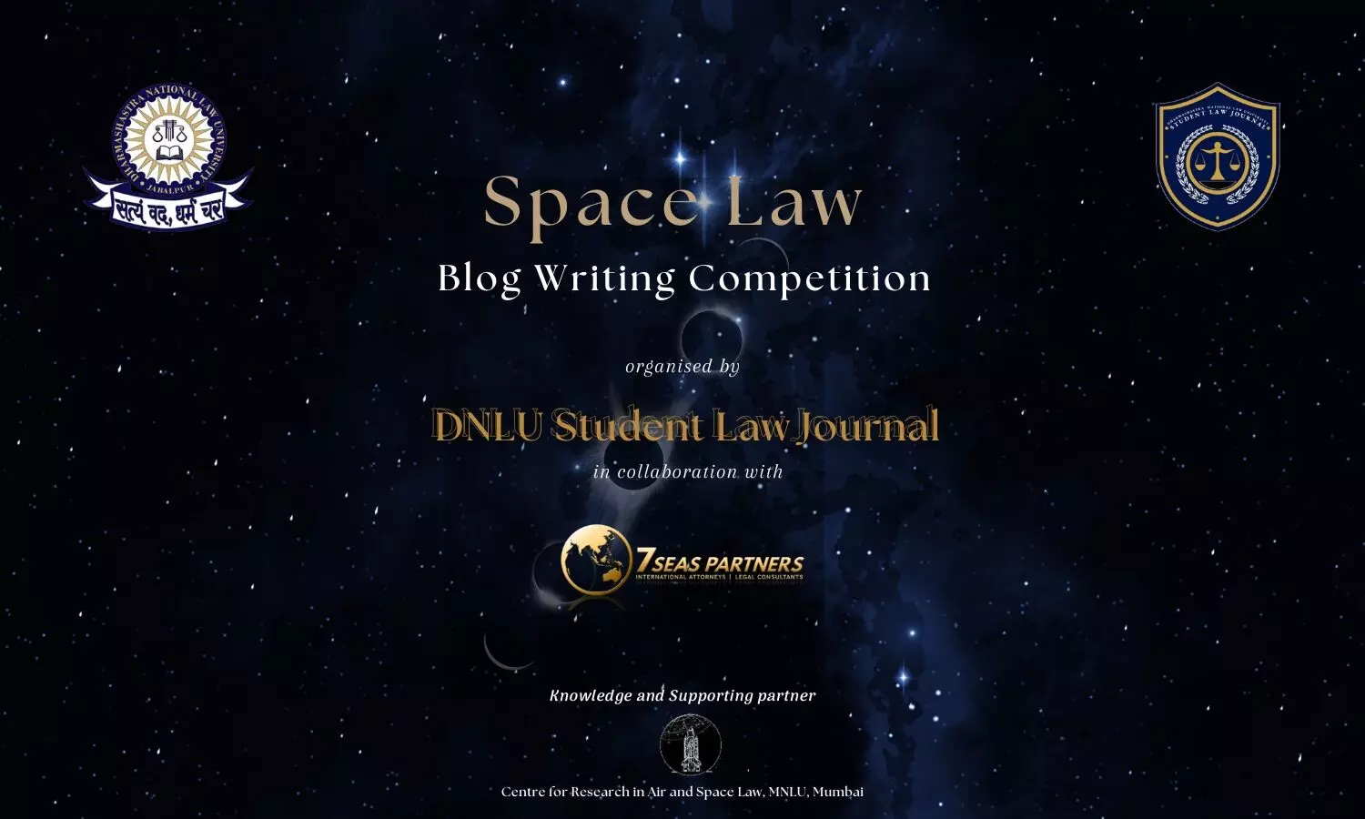 Call for Blogs: DNLU-SLJ Space Law Blog Writing Competition
