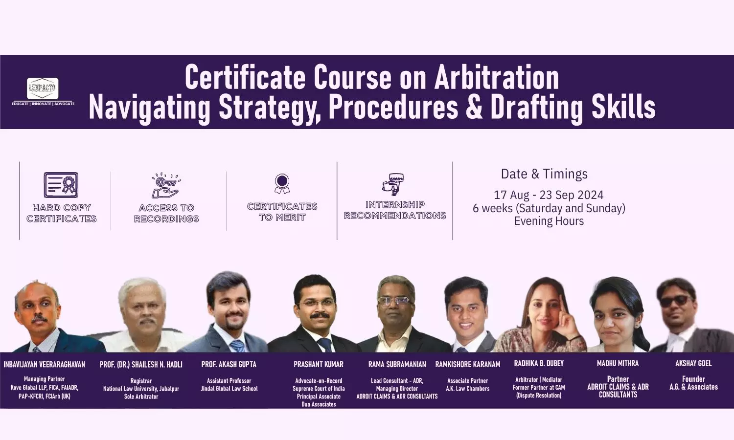 Certificate Course Arbitration Navigating Strategy, Procedures, and Drafting Skills  LexPacto