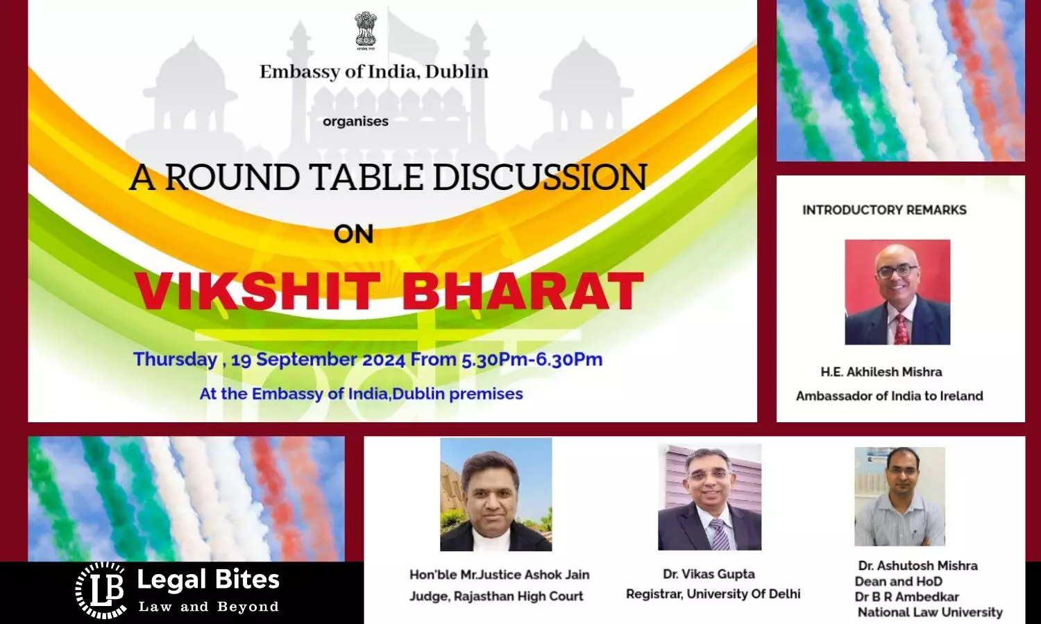 Round Table Discussion on Vikshit Bharat Led by H.E. Akhilesh Mishra a Grand Success at Embassy of India, Dublin