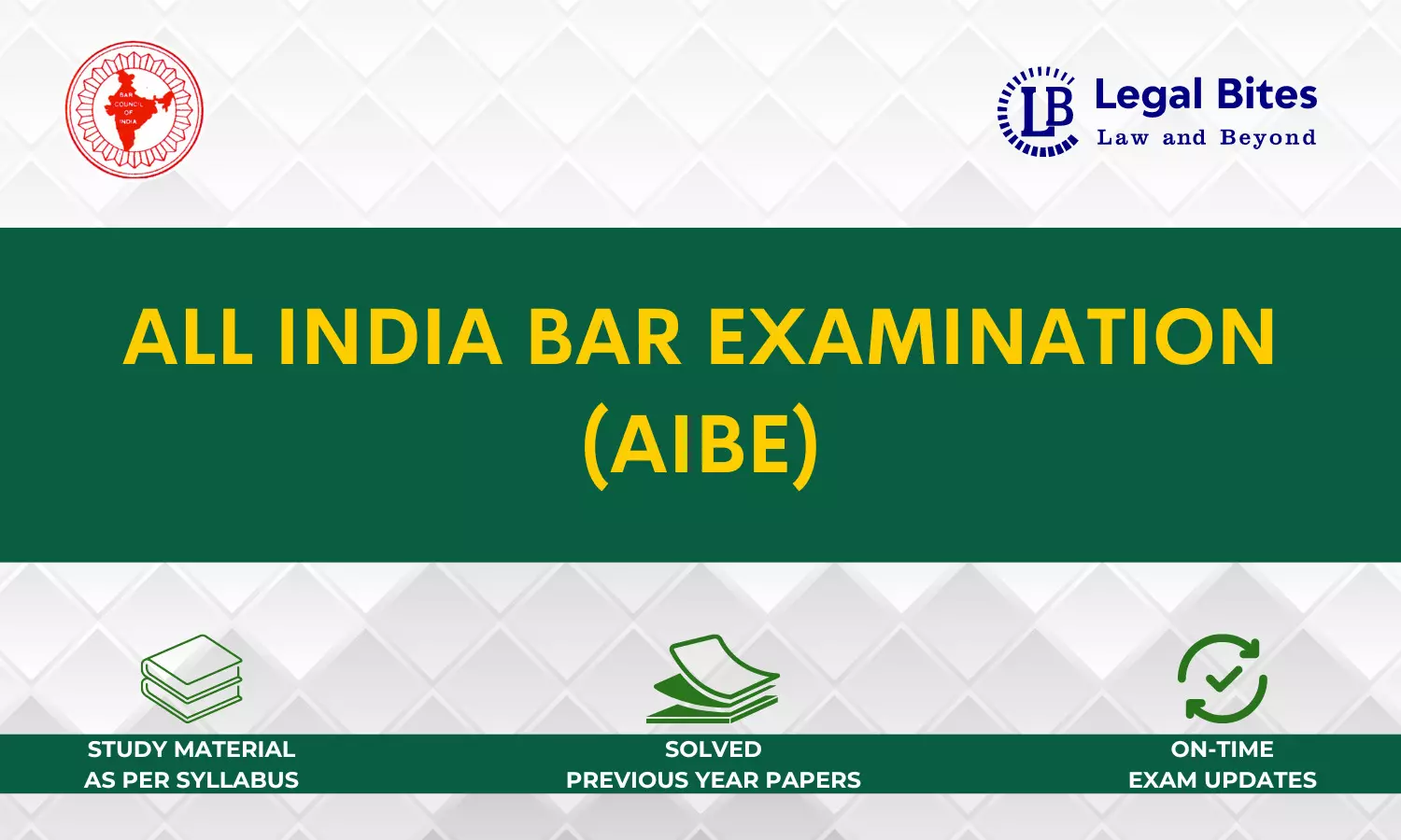 AIBE Study Material, Test Series and Tips | All India Bar Examination (AIBE)