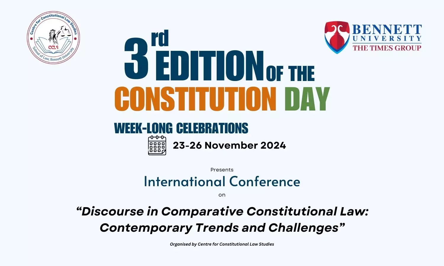 Call for Papers: International Conference on Discourse in Comparative Constitutional Law | Bennett University