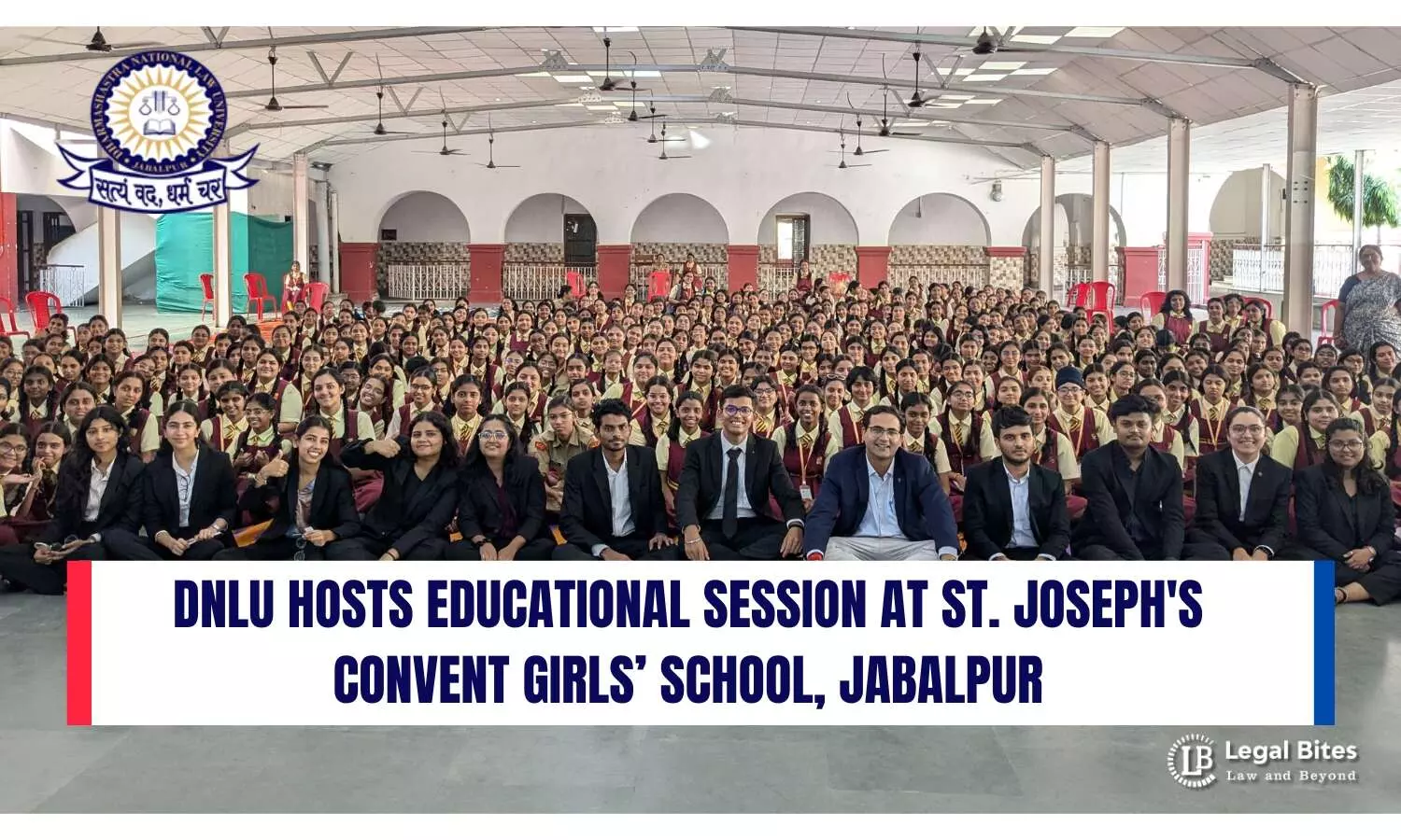 DNLU Hosts Educational Session at St. Josephs Convent Girls’ School, Jabalpur