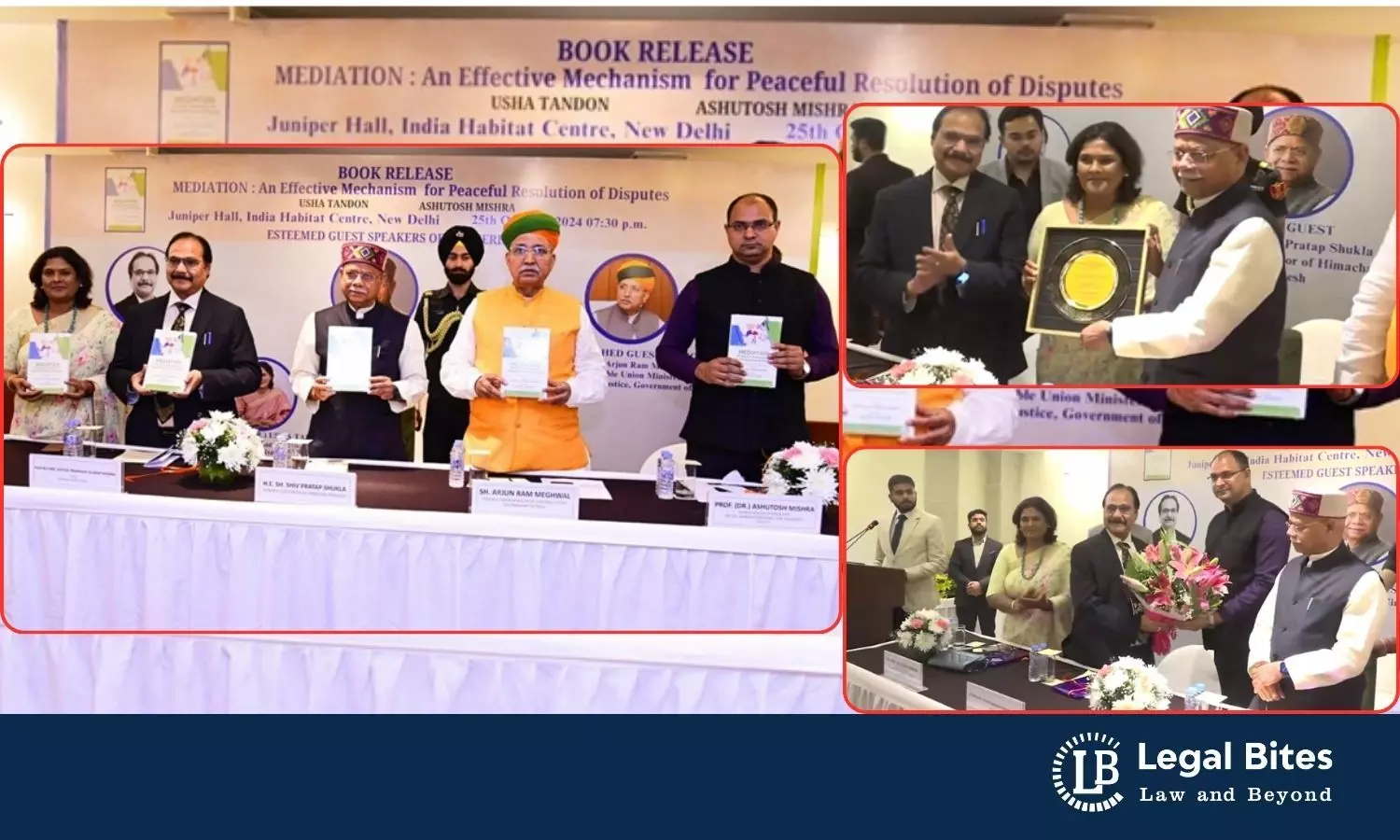 Launch of Book Mediation: An Effective Mechanism for Peaceful Resolution of Disputes | Prof. (Dr.) Usha Tandon and Prof. (Dr.) Ashutosh Mishra | India Habitat Centre