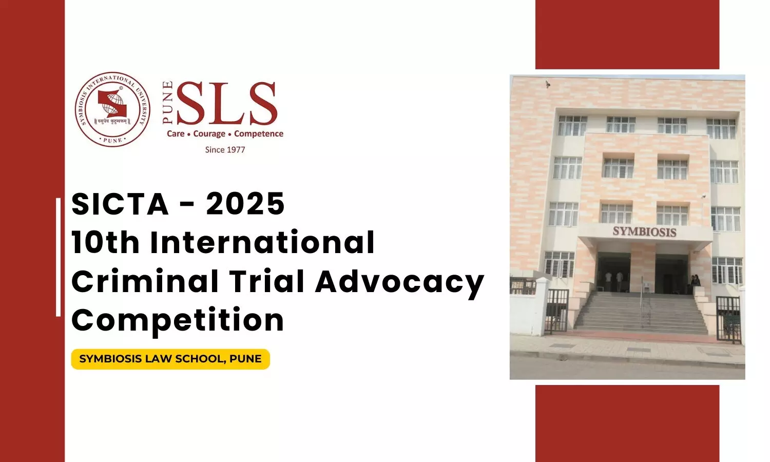 10th SLS Pune International Criminal Trial Advocacy Competition - SICTA 2025