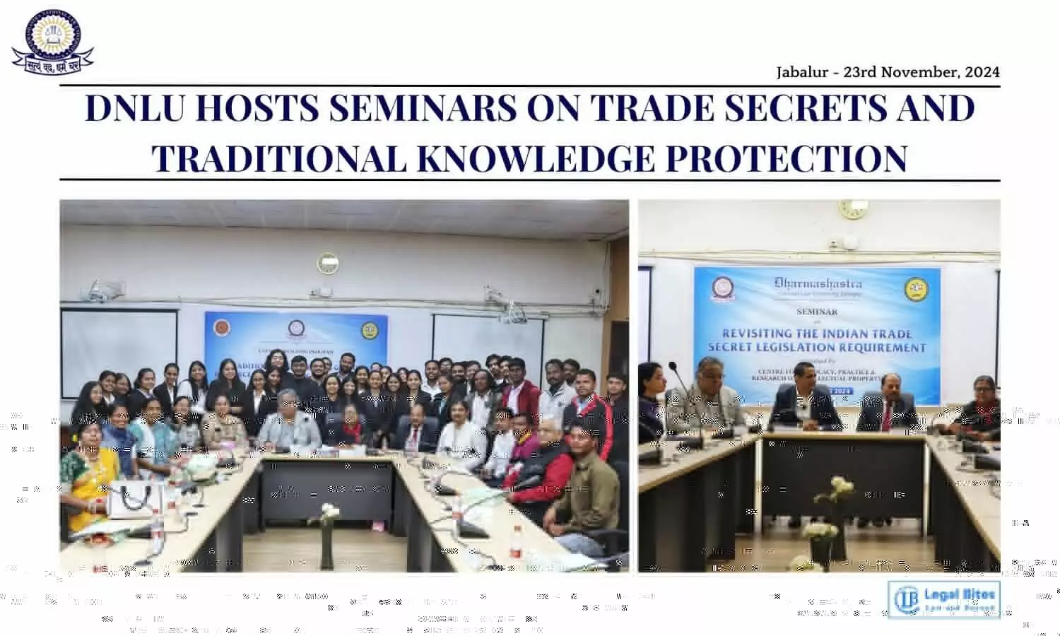 DNLU Hosts Seminars on Trade Secrets and Traditional Knowledge Protection