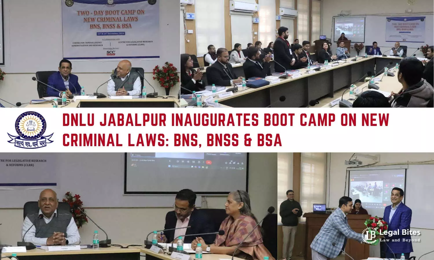 DNLU Jabalpur Inaugurates Boot Camp on New Criminal Laws BNS, BNSS & BSA