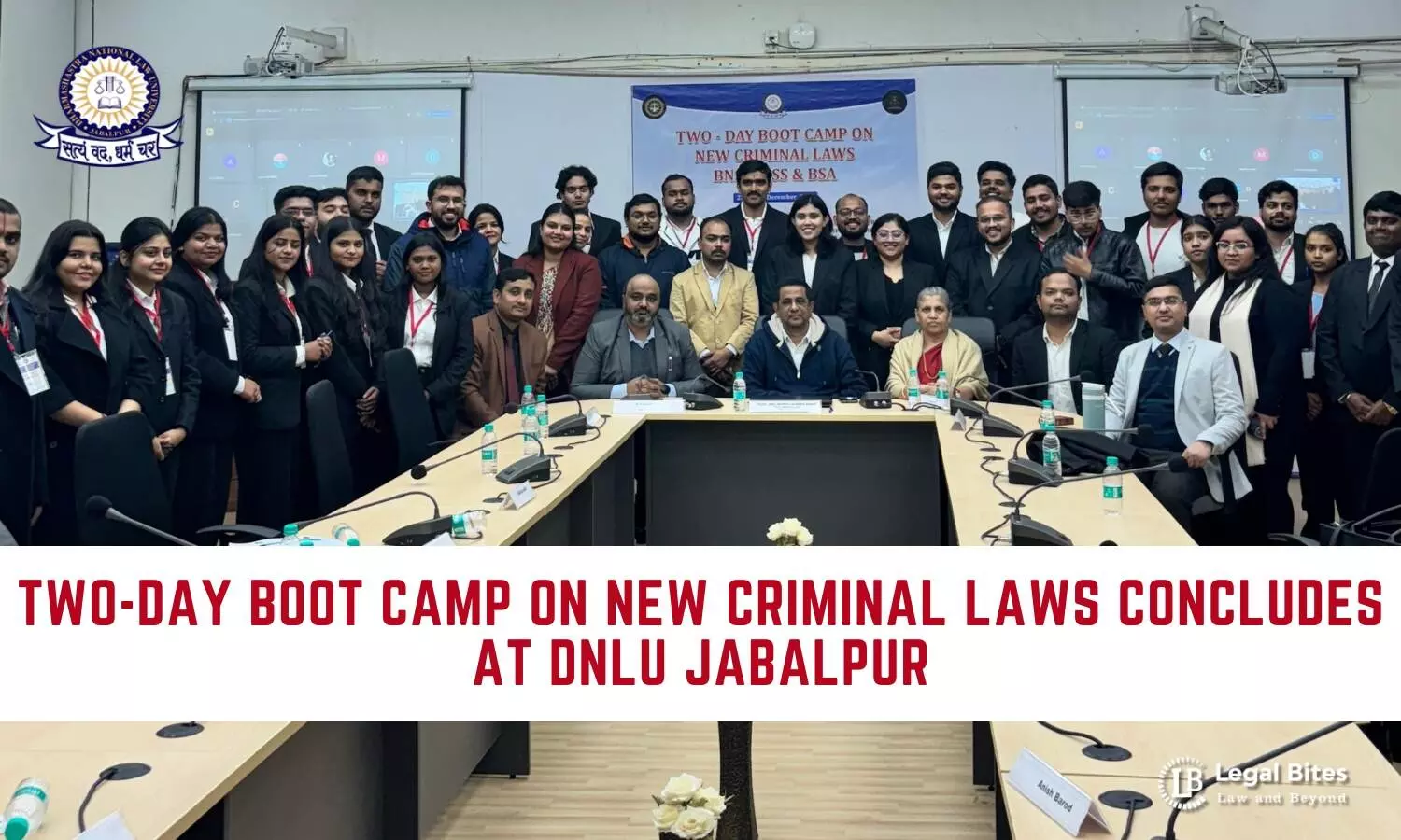 Two-Day Boot Camp on New Criminal Laws Concludes at DNLU Jabalpur