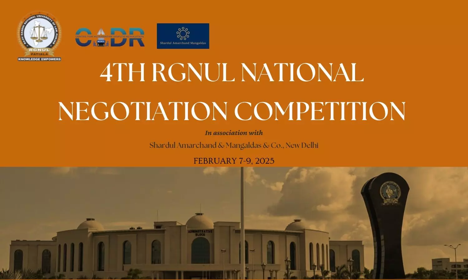 4th RGNUL Negotiation Competition 2025  RGNUL Punjab