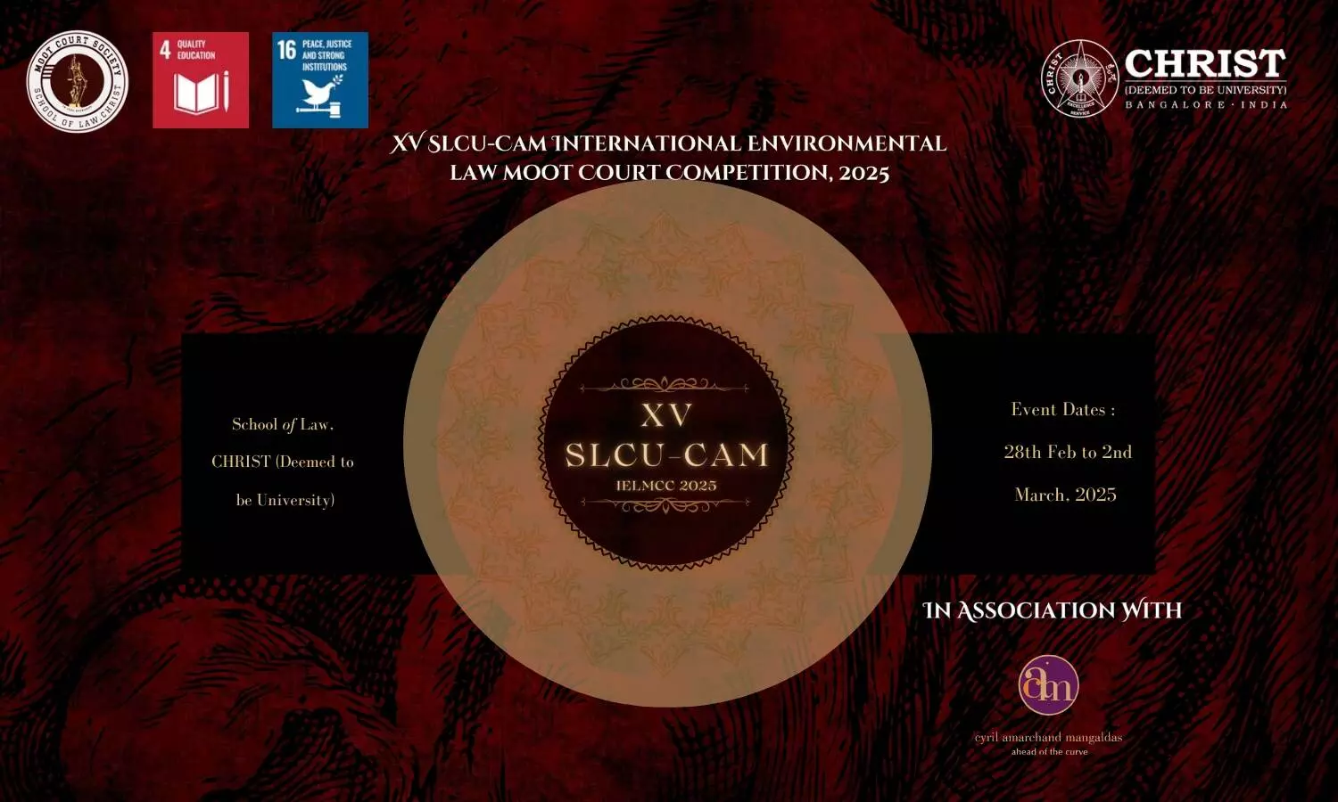 15th SLCU - CAM International Environmental Law Moot Court Competition 2025