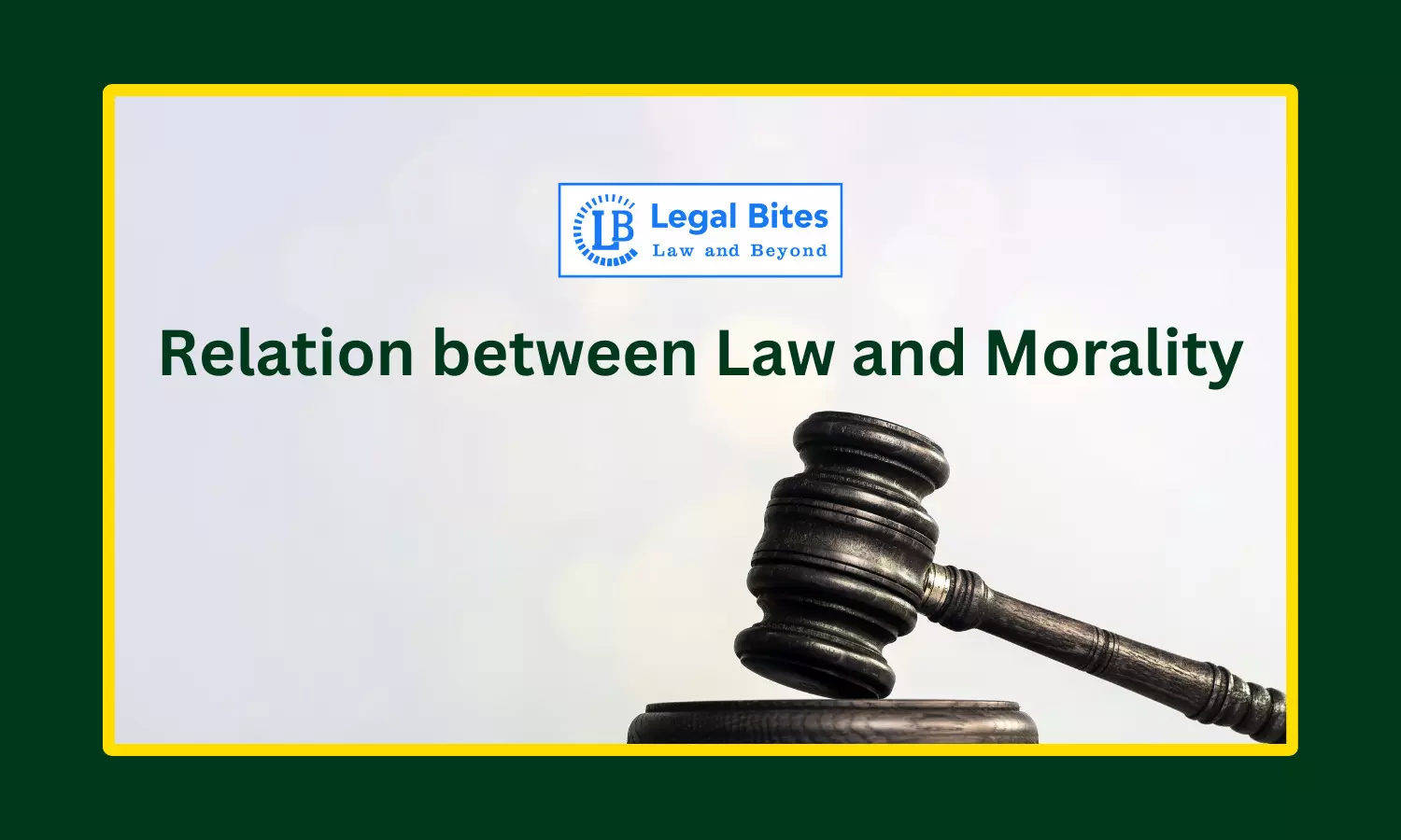 Relation between Law and Morality