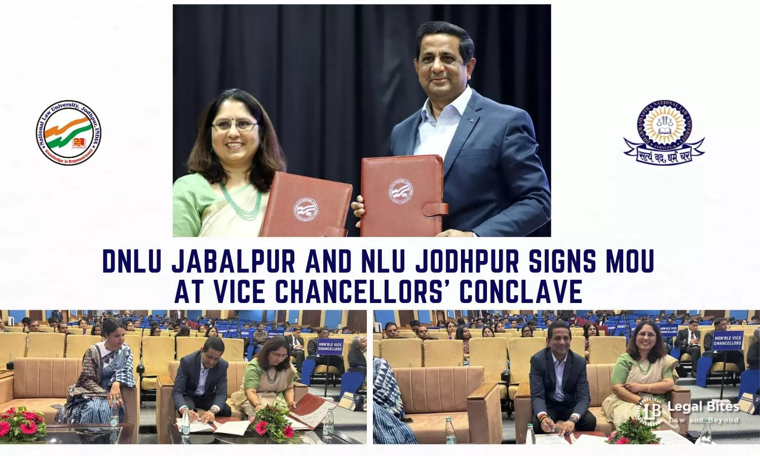 DNLU Jabalpur and NLU Jodhpur signs MoU at Vice Chancellors Conclave