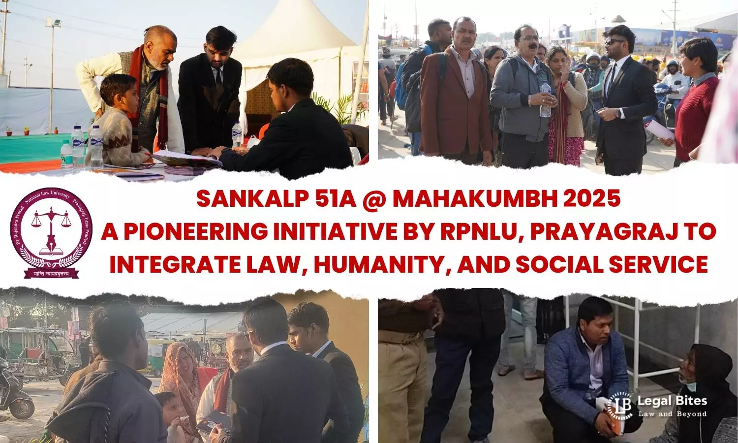 Sankalp 51A @ Mahakumbh: A Pioneering Initiative by RPNLU, Prayagraj to Integrate Law, Humanity, and Social Service