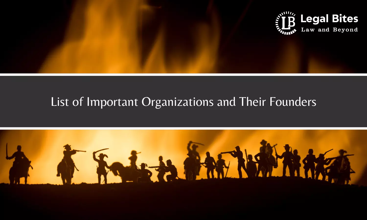 List of Important Organizations and Their Founders