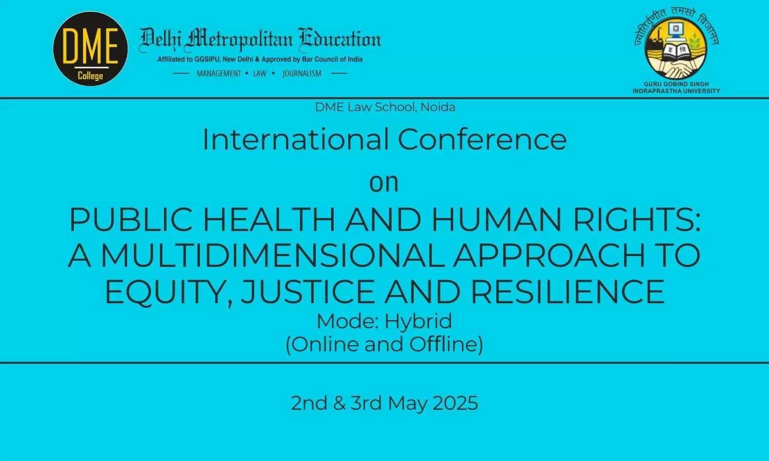 International Conference on Public Health and Human Rights | DME Law School, Noida