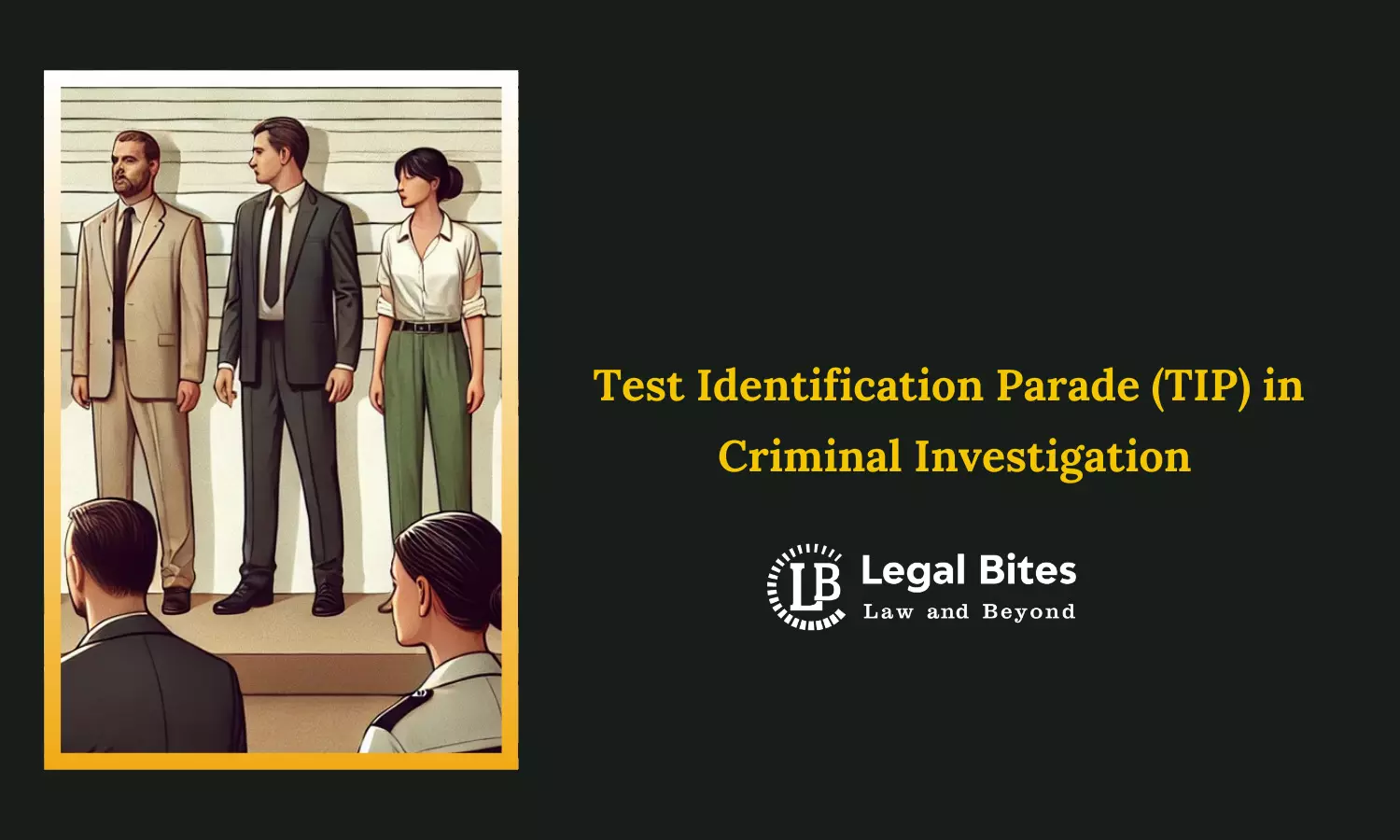 Test Identification Parade (TIP) in Criminal Investigation