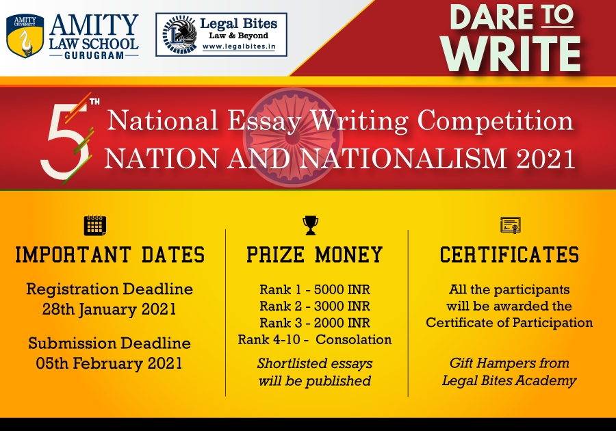 5th National Essay Writing Competition on Nation and Nationalism 2021