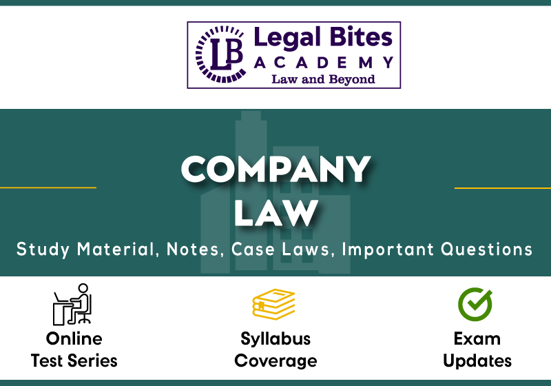 Company Law Notes Case Laws And Study Material