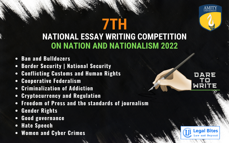 7th National Essay Writing Competition on Nation and Nationalism 2022